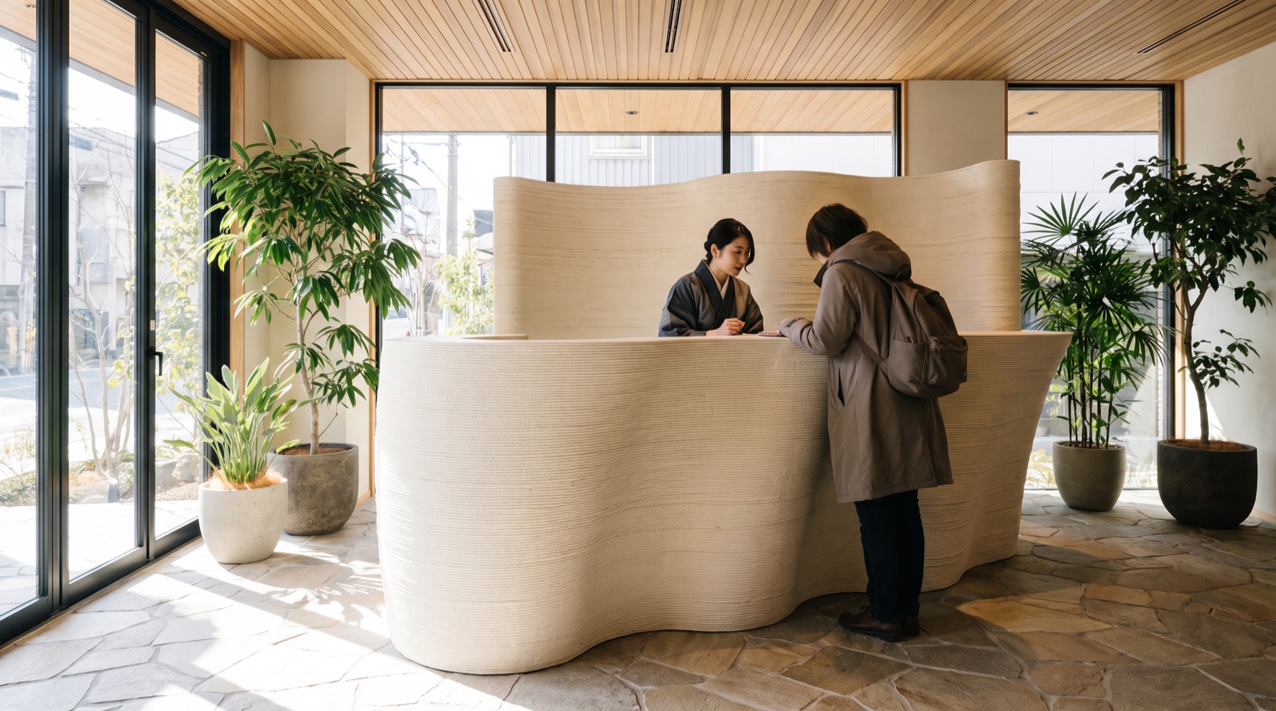 店舗・ホテルの受付・レジ・バー用の特注カウンター(イメージ)